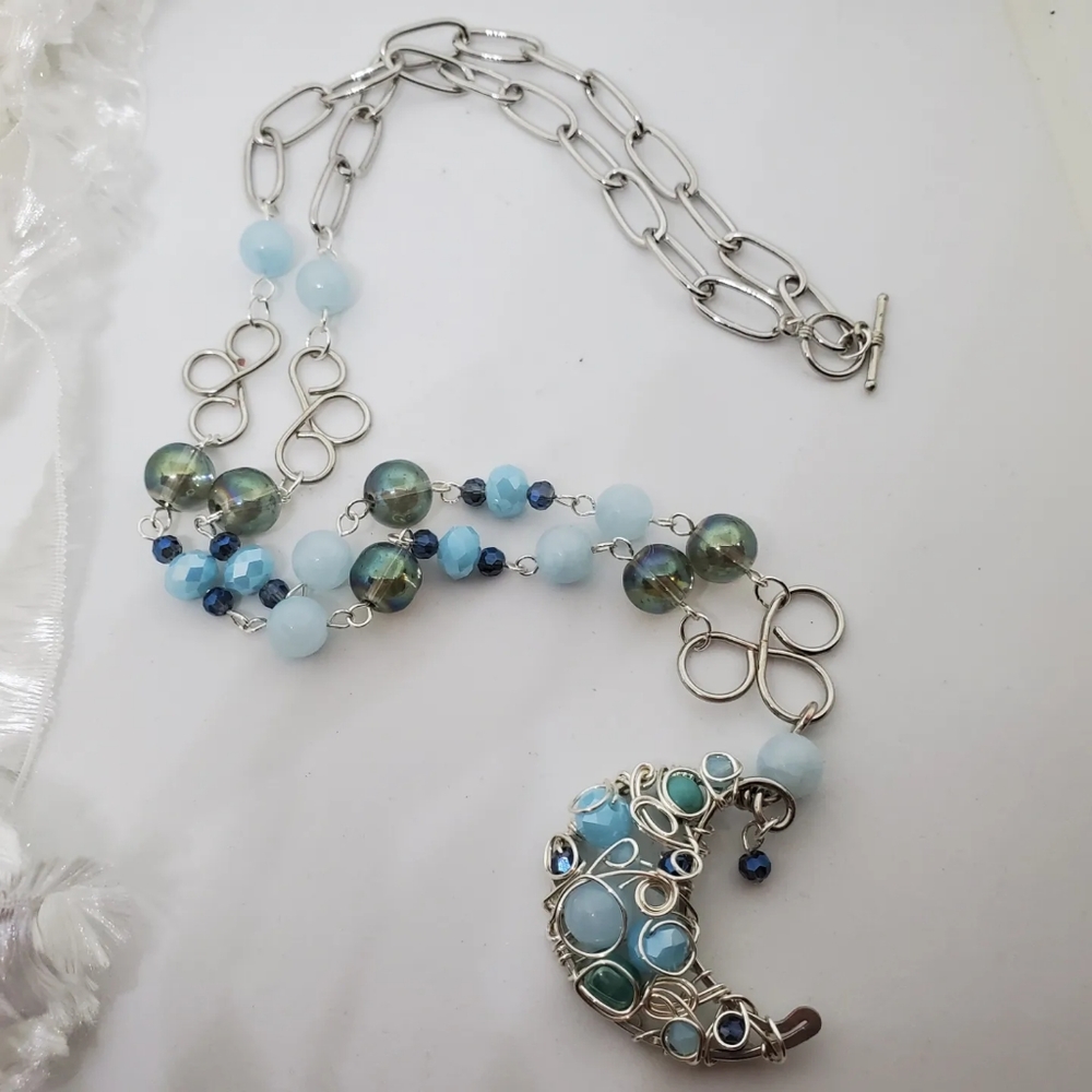 Handmade Moon necklace